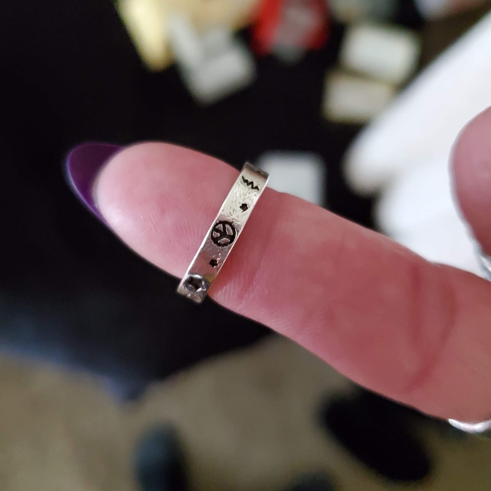 Sterling silver stars ring